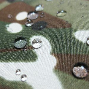 테프론 100 % 폴리 에스터 직물 방수 야외 군사 위장 비가 재킷 직물