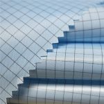 정전기 방지 의류에 대 한 5 mm 스트라이프 능 직물 폴 리 에스테 르 정전기 방지 짠된 직물