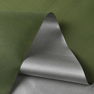 PX14/JYB6L REC 210D/118T Recycle Poly FDY Oxford Fabric with PU silver coating for Waterproof Tent